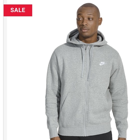 black nike zip up jacket